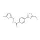 4-[5-(Chloromethyl)-1,2,4-oxadiazol-3-yl]-N-[(5-methyl-2-furyl)methyl]benzamide - chemical structure image