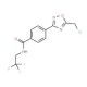 4-[5-(Chloromethyl)-1,2,4-oxadiazol-3-yl]-N-(2,2,2-trifluoroethyl)benzamide - chemical structure image