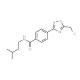 4-[5-(Chloromethyl)-1,2,4-oxadiazol-3-yl]-N-(3-methylbutyl)benzamide - chemical structure image