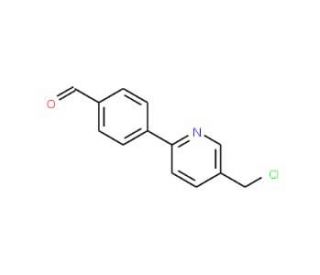 4-[5-(Chloromethyl)-2-pyridinyl]-benzenecarbaldehyde - chemical structure image