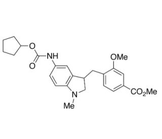 4-[[5-[[(Cyclopentyloxy)carbonyl]amino]-1-methyl-1H-indol-3-yl]methyl]-3-methoxy-benzoic Acid Methyl Ester (CAS 107754-19-8)