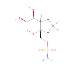 4,5-Desisopropylidene Topiramate (CAS 106881-41-8) - chemical structure image