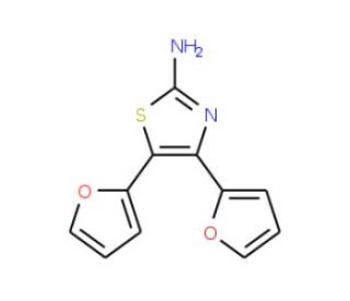 4,5-Di-furan-2-yl-thiazol-2-ylamine - chemical structure image