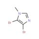 4,5-Dibromo-1-methyl-1H-imidazole (CAS 1003-50-5) - chemical structure image