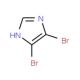 4,5-Dibromo-1H-imidazole (CAS 2302-30-9) - chemical structure image