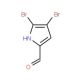 4,5-Dibromo-1H-pyrrole-2-carboxaldehyde (CAS 932-82-1) - chemical structure image