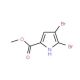 4,5-Dibromo-2-(methoxycarbonyl)-1H-pyrrole (CAS 937-16-6) - chemical structure image