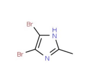 4,5-Dibromo-2-methylimidazole (CAS 4002-81-7) - chemical structure image
