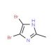 4,5-Dibromo-2-methylimidazole (CAS 4002-81-7) - chemical structure image