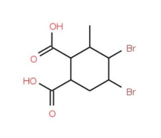 4,5-dibromo-3-methylcyclohexane-1,2-dicarboxylic acid - chemical structure image