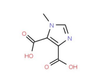 4,5-Dicarboxy-1-methyl-1H-imidazole (CAS 19485-38-2) - chemical structure image