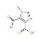 4,5-Dicarboxy-1-methyl-1H-imidazole (CAS 19485-38-2) - chemical structure image