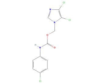 (4,5-Dichloro-1H-imidazol-1-yl)methyl (4-chlorophenyl)carbamate (CAS 650592-36-2) - chemical structure image