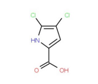 4,5-dichloro-1H-pyrrole-2-carboxylic acid (CAS 39209-94-4) - chemical structure image