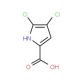 4,5-dichloro-1H-pyrrole-2-carboxylic acid (CAS 39209-94-4) - chemical structure image