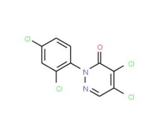 4,5-dichloro-2-(2,4-dichlorophenyl)-2,3-dihydropyridazin-3-one (CAS 24725-65-3) - chemical structure image