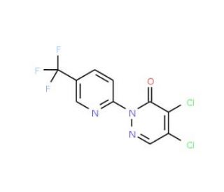 4,5-dichloro-2-[5-(trifluoromethyl)pyridin-2-yl]pyridazin-3(2H)-one - chemical structure image