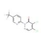 4,5-dichloro-2-[5-(trifluoromethyl)pyridin-2-yl]pyridazin-3(2H)-one - chemical structure image