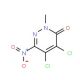 4,5-dichloro-2-methyl-6-nitro-2,3-dihydropyridazin-3-one - chemical structure image