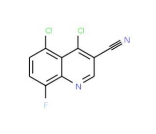 4,5-dichloro-8-fluoroquinoline-3-carbonitrile - chemical structure image