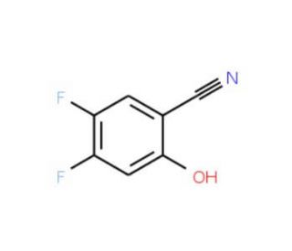 4,5-Difluoro-2-hydroxybenzonitrile (CAS 186590-36-3) - chemical structure image