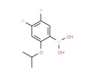 4,5-Difluoro-2-isopropoxyphenylboronic acid (CAS 1072951-61-1) - chemical structure image