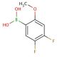 4,5-Difluoro-2-methoxyphenylboronic acid (CAS 870777-32-5) - chemical structure image