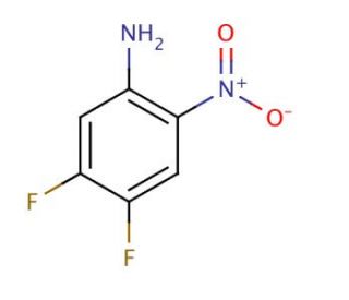 4,5-Difluoro-2-nitroaniline (CAS 78056-39-0) - chemical structure image