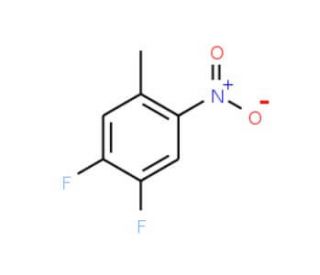 4,5-Difluoro-2-nitrotoluene (CAS 127371-50-0) - chemical structure image