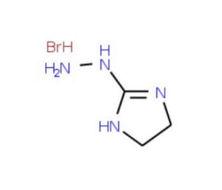 (4,5-Dihydro-1H-imidazol-2-yl)-hydrazine hydrobromide (CAS 55959-84-7) - chemical structure image