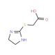 (4,5-Dihydro-1H-imidazol-2-ylsulfanyl)acetic acid - chemical structure image