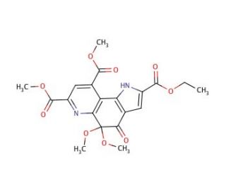 4,5-Dihydro-4,5-dioxo-1H-pyrrolo[2,3-f]quinoline-2,7,9-tricarboxylic Acid, 5,5-Dimethyl Ketal - chemical structure image