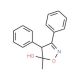 4,5-Dihydro-5-methyl-3,4-diphenyl-5-isoxazolol (CAS 181696-73-1) - chemical structure image