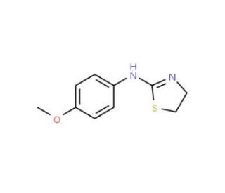 (4,5-Dihydro-thiazol-2-yl)-(4-methoxy-phenyl)-amine (CAS 56242-67-2) - chemical structure image