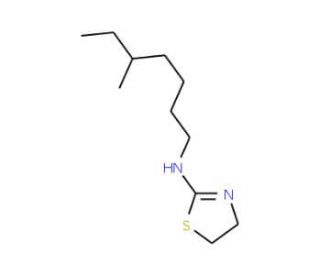 (4,5-Dihydro-thiazol-2-yl)-(5-methyl-heptyl)-amine - chemical structure image