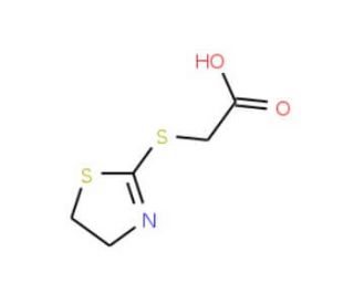 (4,5-Dihydro-thiazol-2-ylsulfanyl)-acetic acid - chemical structure image
