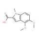 4,5-Dimethoxy-1-methyl-1H-indole-2-carboxylic acid - chemical structure image