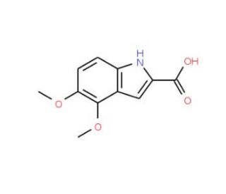 4,5-dimethoxy-1H-indole-2-carboxylic acid (CAS 50536-49-7) - chemical structure image