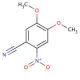 4,5-Dimethoxy-2-nitrobenzonitrile (CAS 102714-71-6) - chemical structure image