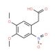 4,5-Dimethoxy-2-nitrophenylacetic acid (CAS 73357-18-3) - chemical structure image