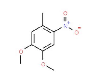 4,5-Dimethoxy-2-nitrotoluene (CAS 7509-11-7) - chemical structure image