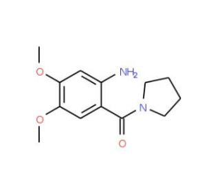 4,5-dimethoxy-2-(pyrrolidin-1-ylcarbonyl)aniline - chemical structure image