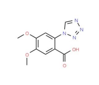 4,5-Dimethoxy-2-tetrazol-1-yl-benzoic acid - chemical structure image