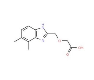 [(4,5-Dimethyl-1H-benzimidazol-2-yl)methoxy]-acetic acid - chemical structure image