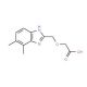 [(4,5-Dimethyl-1H-benzimidazol-2-yl)methoxy]-acetic acid - chemical structure image