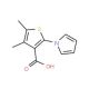 4,5-dimethyl-2-(1H-pyrrol-1-yl)thiophene-3-carboxylic acid (CAS 26176-19-2) - chemical structure image