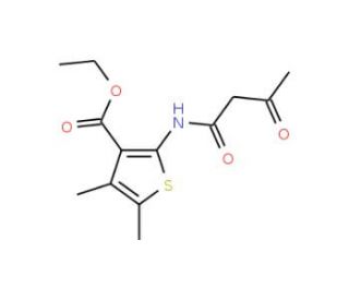 4,5-Dimethyl-2-(3-oxo-butyrylamino)-thiophene-3-carboxylic acid ethyl ester - chemical structure image