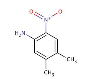 4,5-Dimethyl-2-nitroaniline (CAS 6972-71-0) - chemical structure image