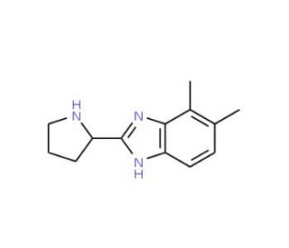 4,5-Dimethyl-2-pyrrolidin-2-yl-1H-benzimidazole - chemical structure image