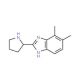 4,5-Dimethyl-2-pyrrolidin-2-yl-1H-benzimidazole - chemical structure image